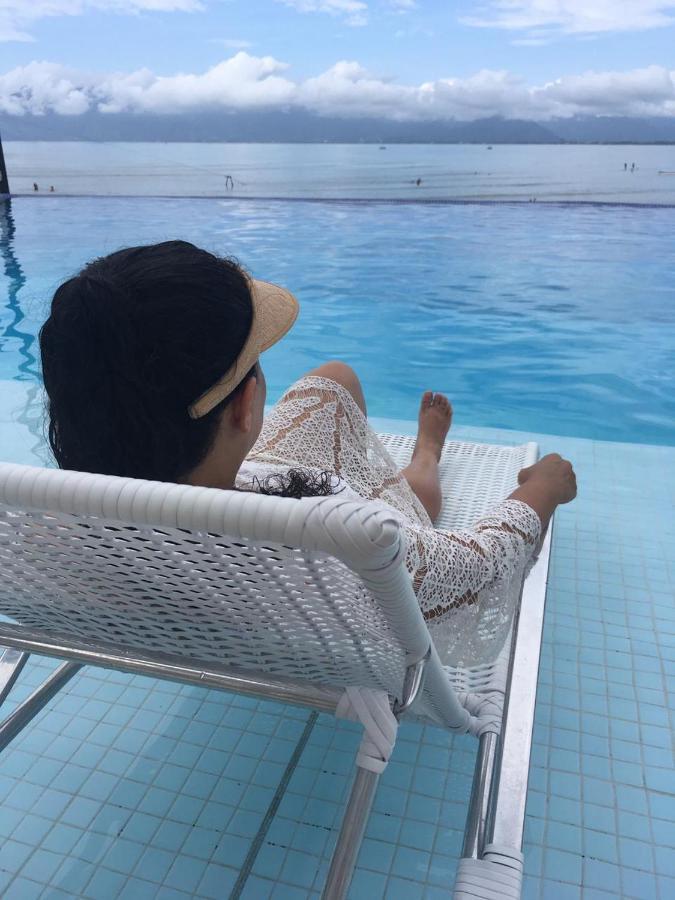 Apartamento pé na areia frente para o Mar e piscina na Prainha Caraguatatuba Extérieur photo